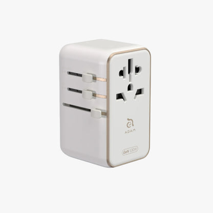 T100L Universal Travel Adapter with Built-In USB-C Cable | 100W