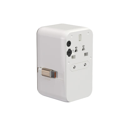 T100L Universal Travel Adapter with Built-In USB-C Cable | 100W