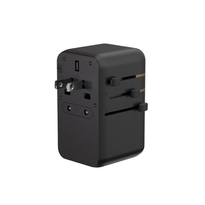 T100L Universal Travel Adapter with Built-In USB-C Cable | 100W