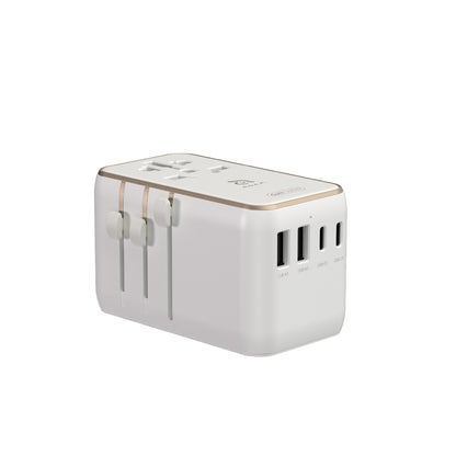 T100L Universal Travel Adapter with Built-In USB-C Cable | 100W
