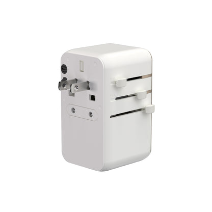 T100L Universal Travel Adapter with Built-In USB-C Cable | 100W