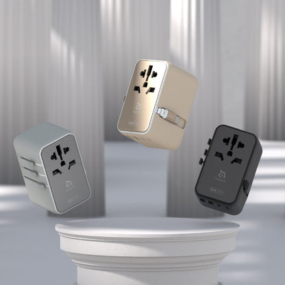 T35L Universal Travel Adapter with Built-In USB-C Cable | 35W