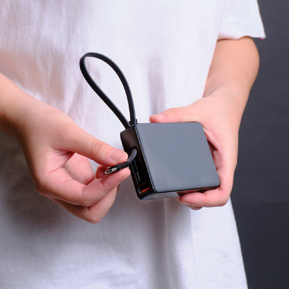 GRAVITY 30W Fast Charging Power Bank with Built-In Cable | 10000 mAh