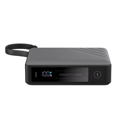 GRAVITY 30W Fast Charging Power Bank with Built-In Cable | 10000 mAh