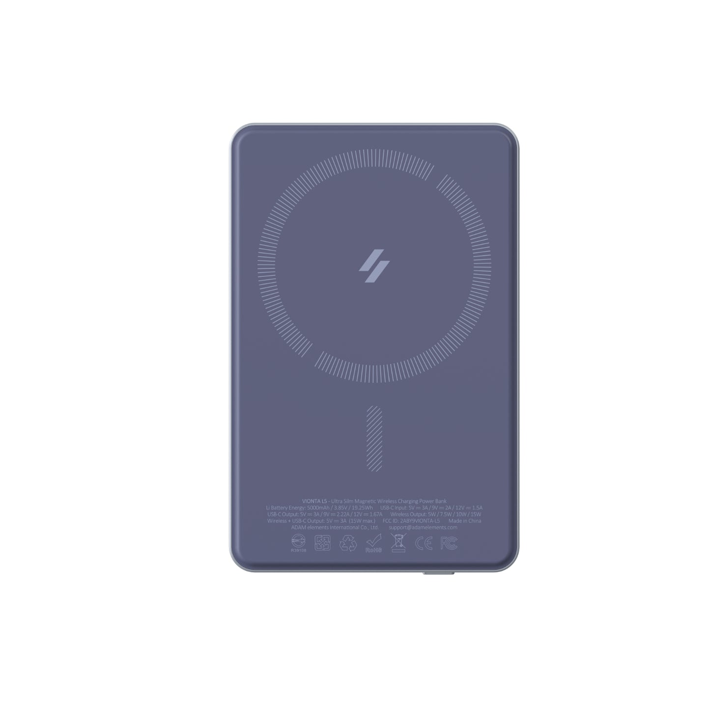 VIONTA L5 Ultra Slim Magnetic Wireless Charging Power Bank | 5000mAh