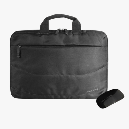 Idea Topload Notebook Laptop Bag + Wireless Mouse 13"/ 14"