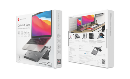 CASA hub Stand 5-in-1 Laptop Stand Hub | USB-C