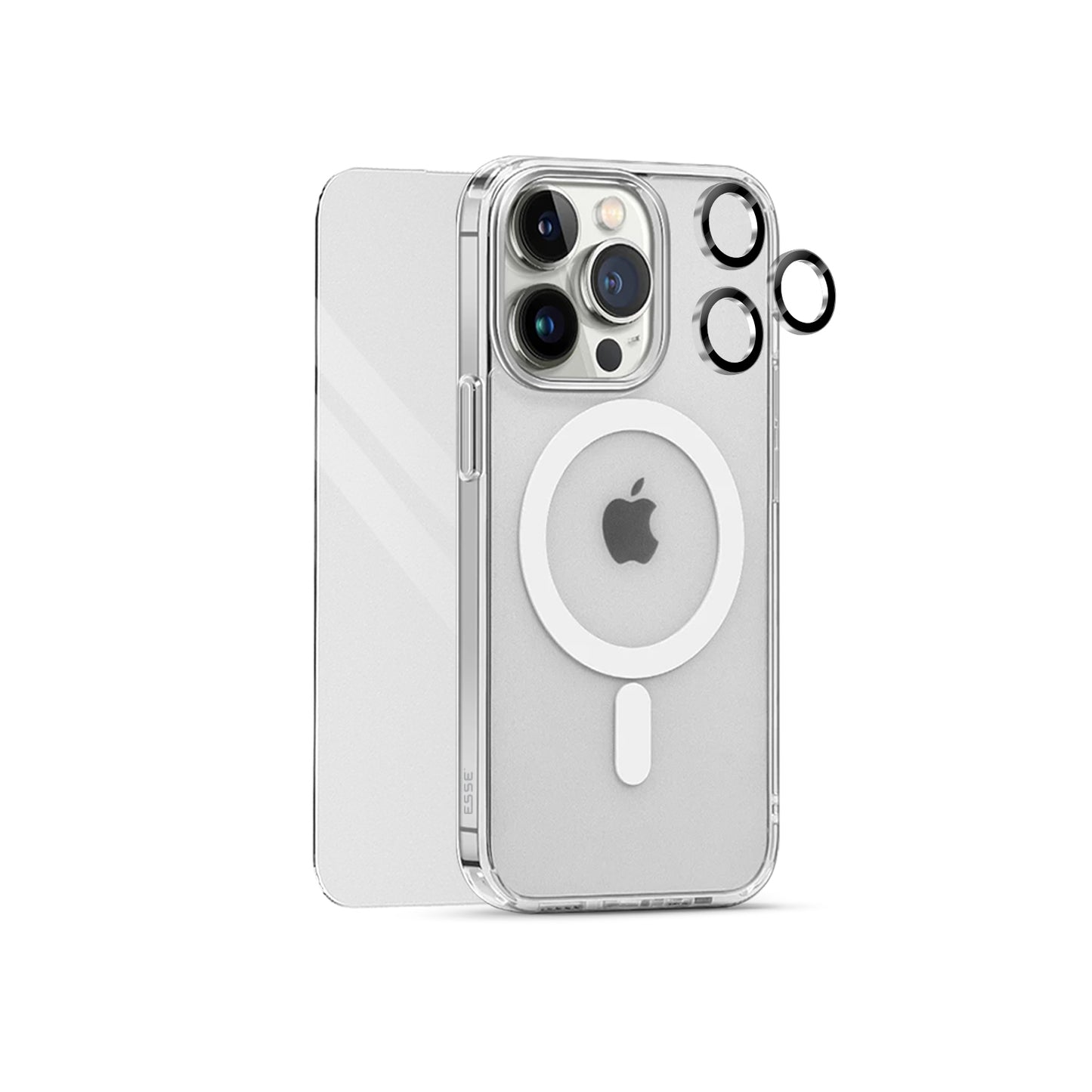 ARMOR 360° - Clear MagSafe Case + T Glass + Lens Protector