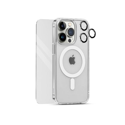 ARMOR 360° - Clear MagSafe Case + T Glass + Lens Protector