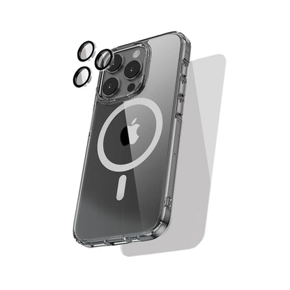 ARMOR 360° - Clear MagSafe Case + T Glass + Lens Protector