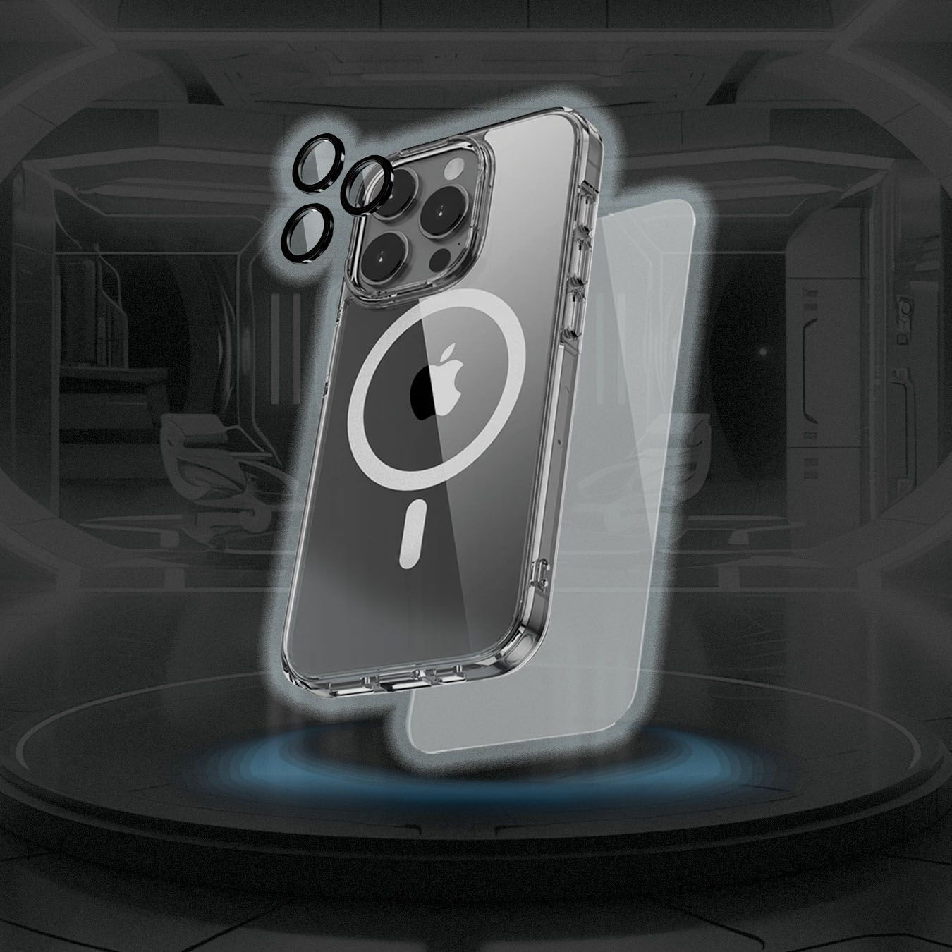 ARMOR 360° - Clear MagSafe Case + T Glass + Lens Protector