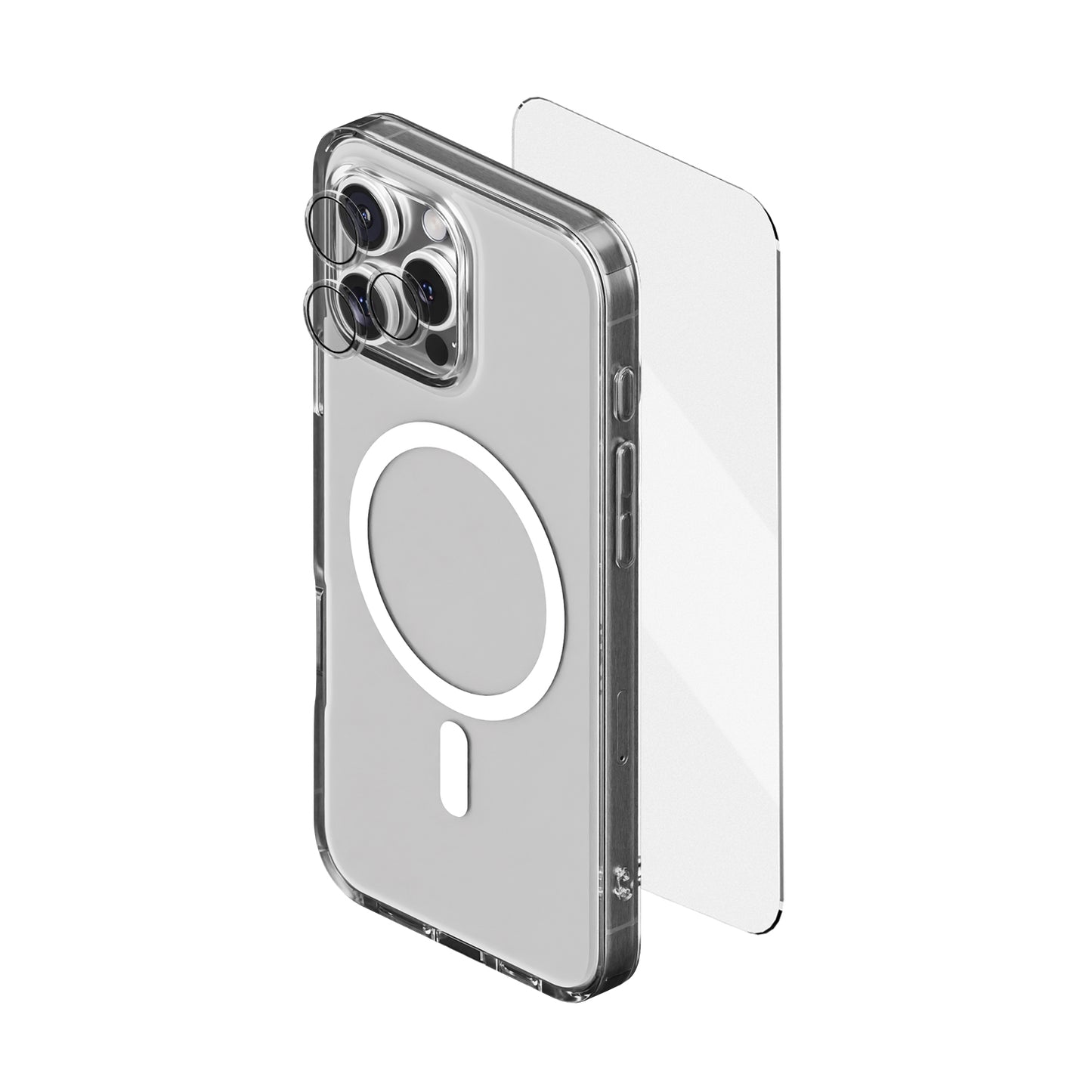 3 in 1 Armor Combo - Clear MagSafe Combo + TG + Lens Protector