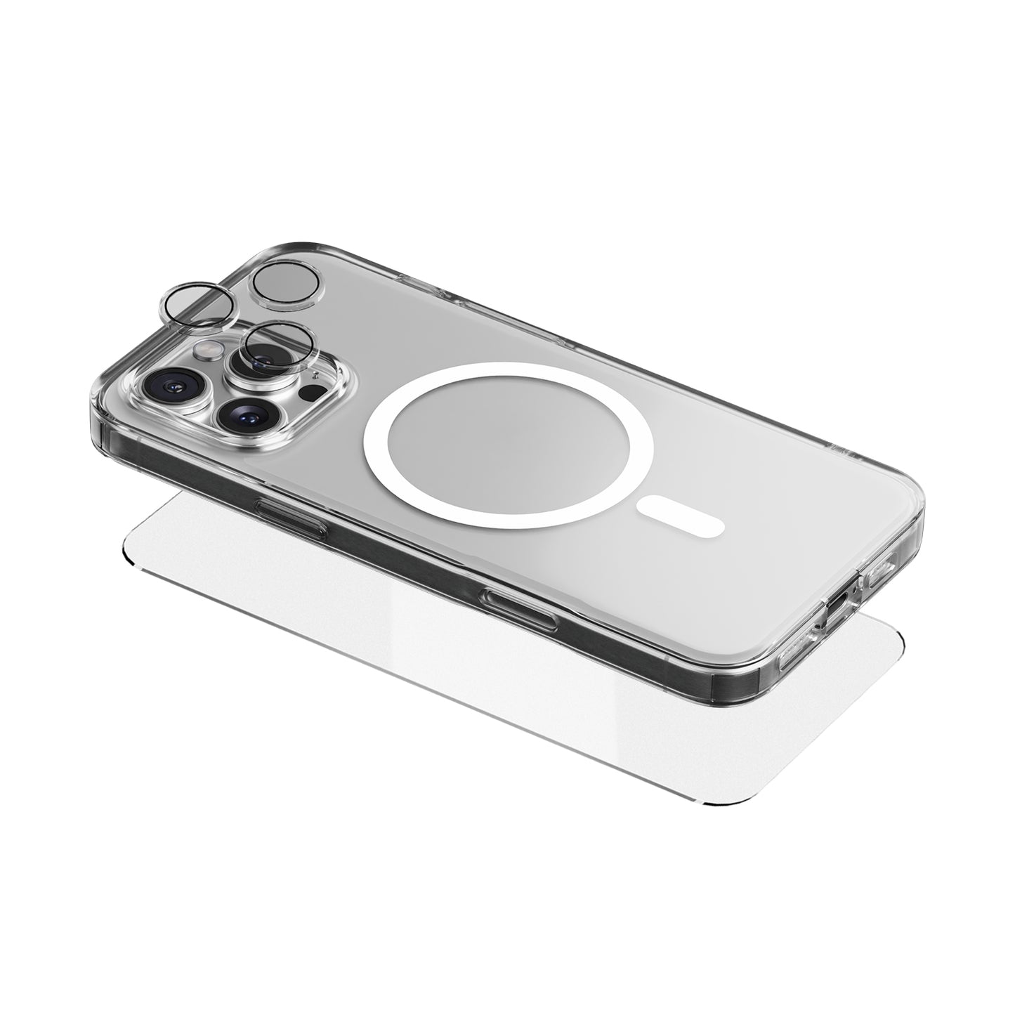3 in 1 Armor Combo - Clear MagSafe Combo + TG + Lens Protector
