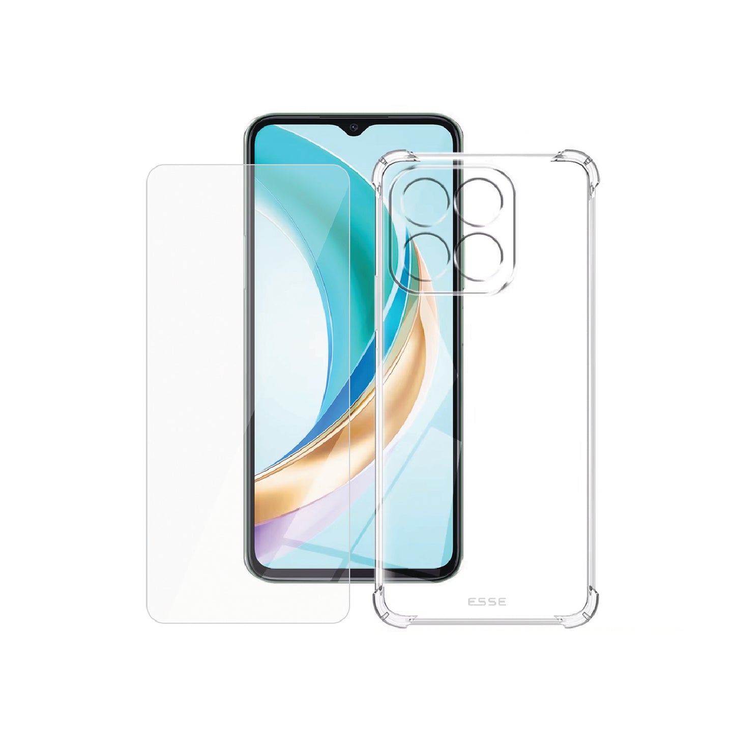 Clear Case + Case Friendly Tempered Glass
