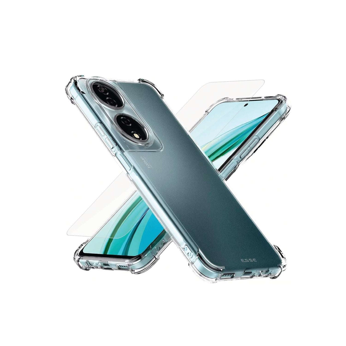 Clear Case + Case Friendly Tempered Glass