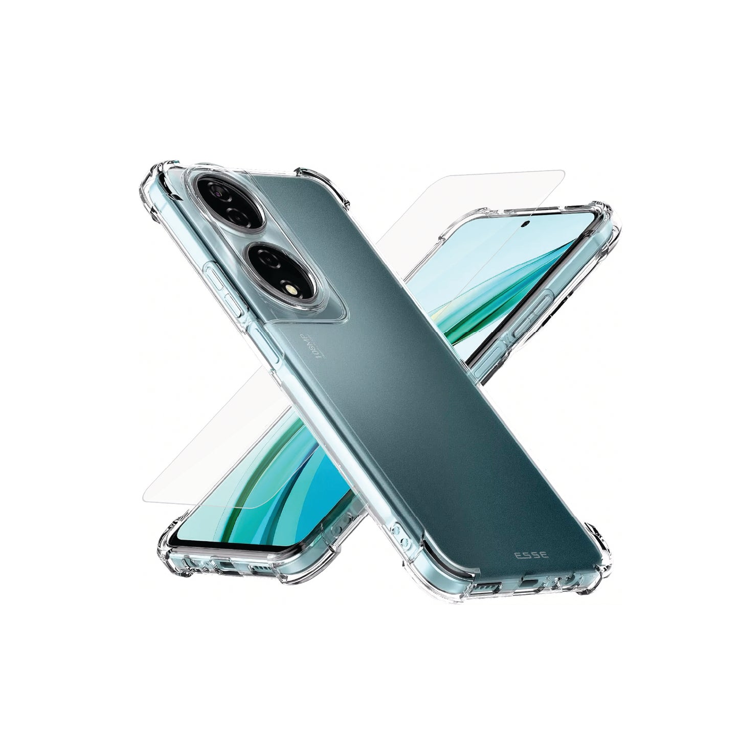 Clear Case + Case Friendly Tempered Glass