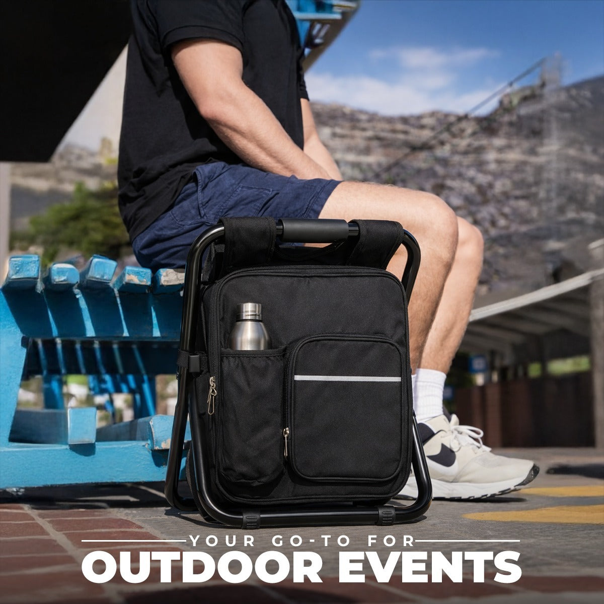 3‑in‑1 Backpack Cooler Chair – Foldable Multi‑Purpose Design
