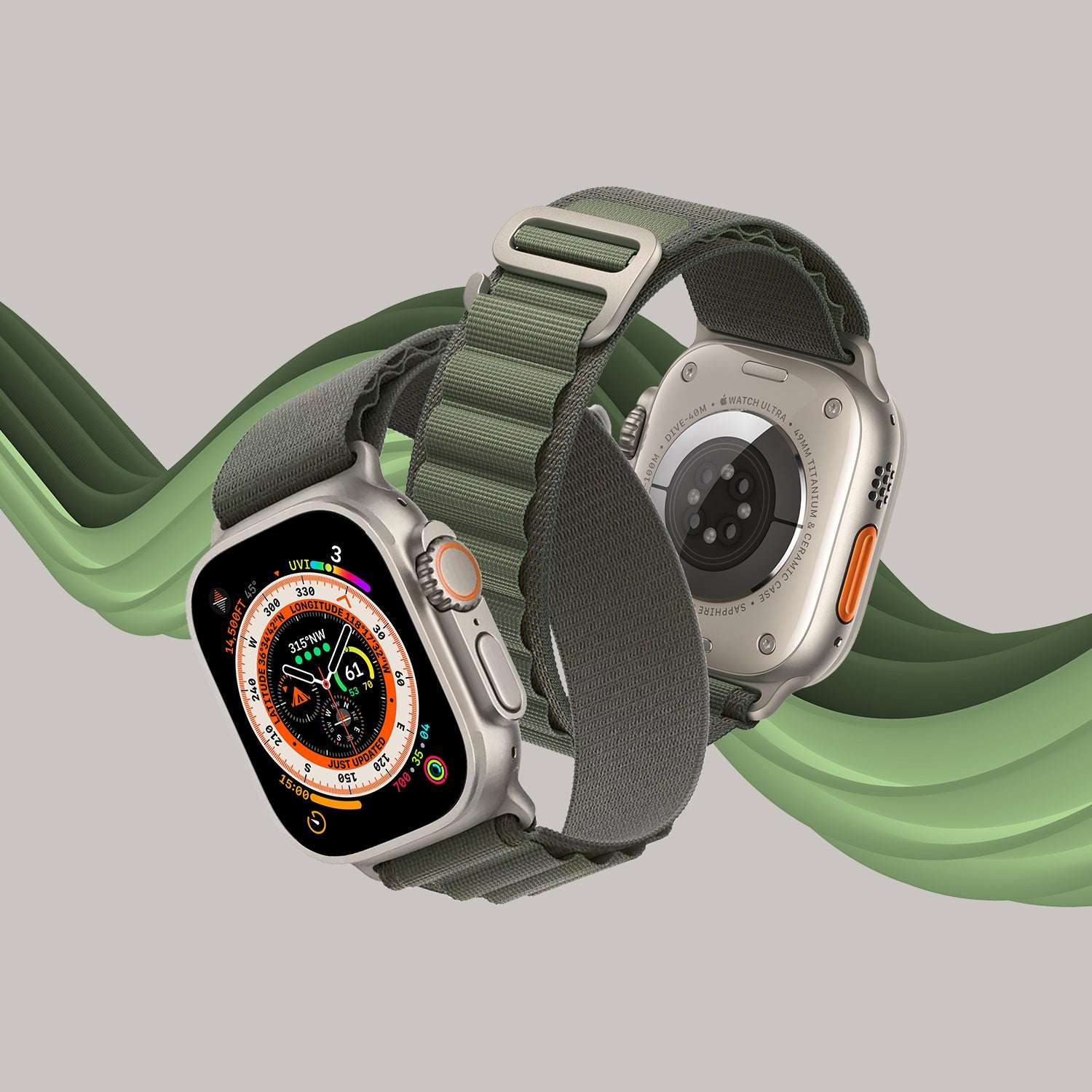 RALDA Watch Strap - Apple Ultra 2/Ultra 49mm - Nylon Loop