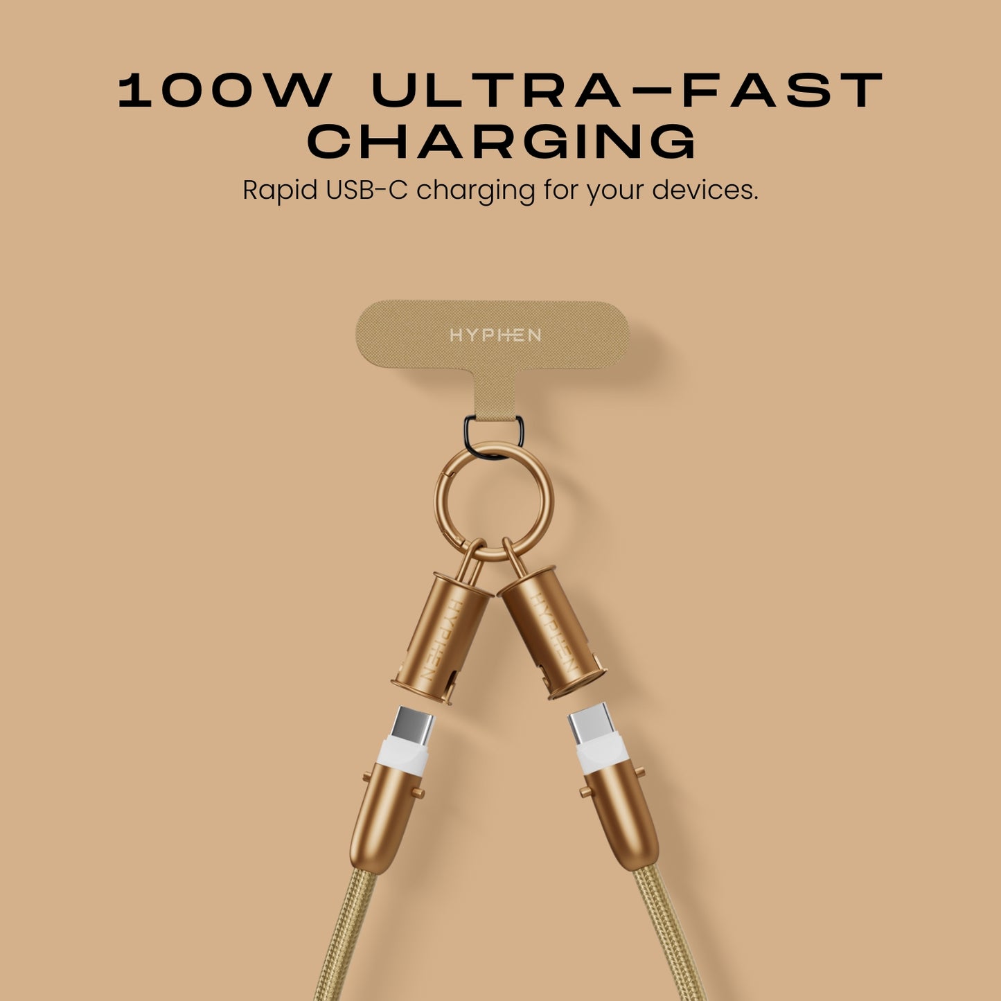 Lanyard Type C to Type C Cable 100W