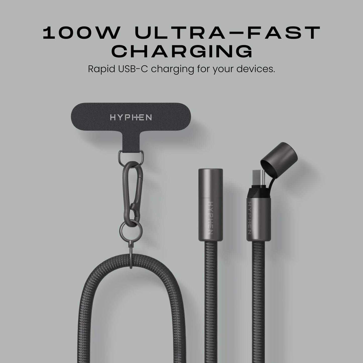 Lanyard Type C to Type C Cable 100W