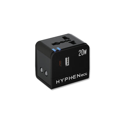 eco Universal Travel Adaptor with USB A & USB C