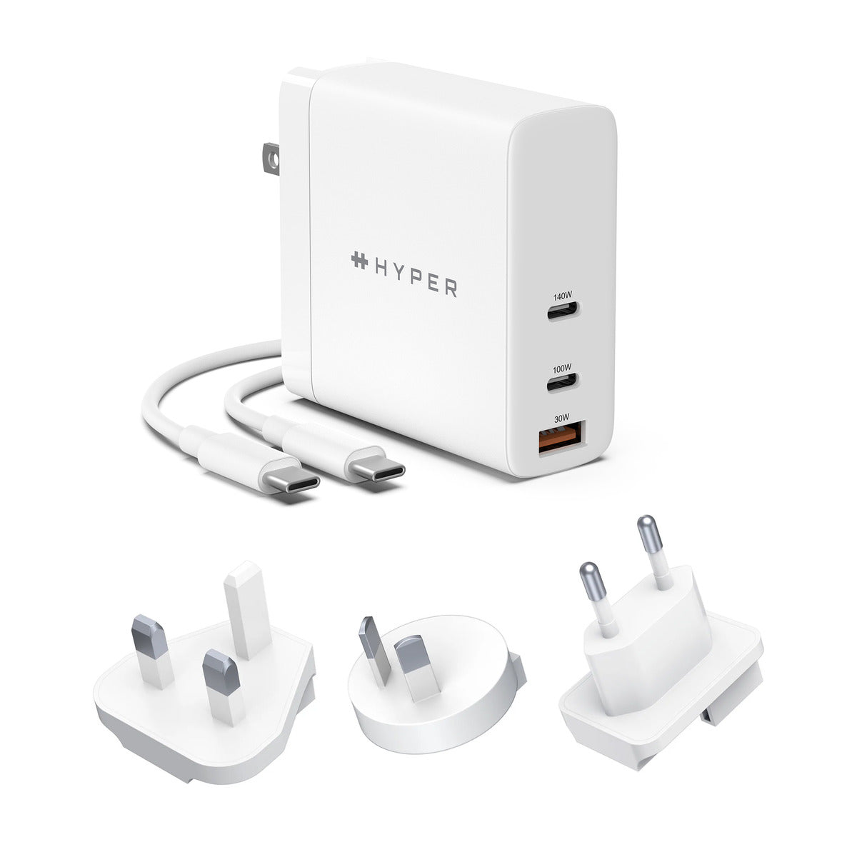 HyperJuice 66W GaN Travel Charger with 3 Ports
