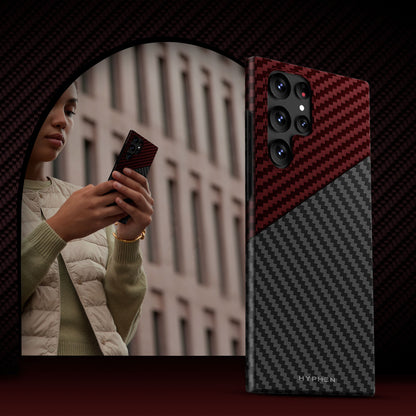 Dual Color Carbon Fiber Case