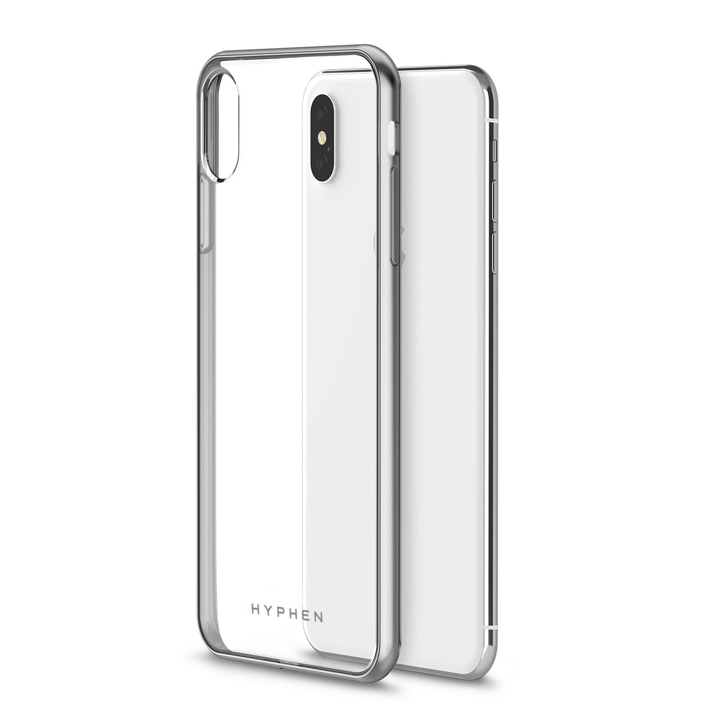 Clear Silver Frame Case