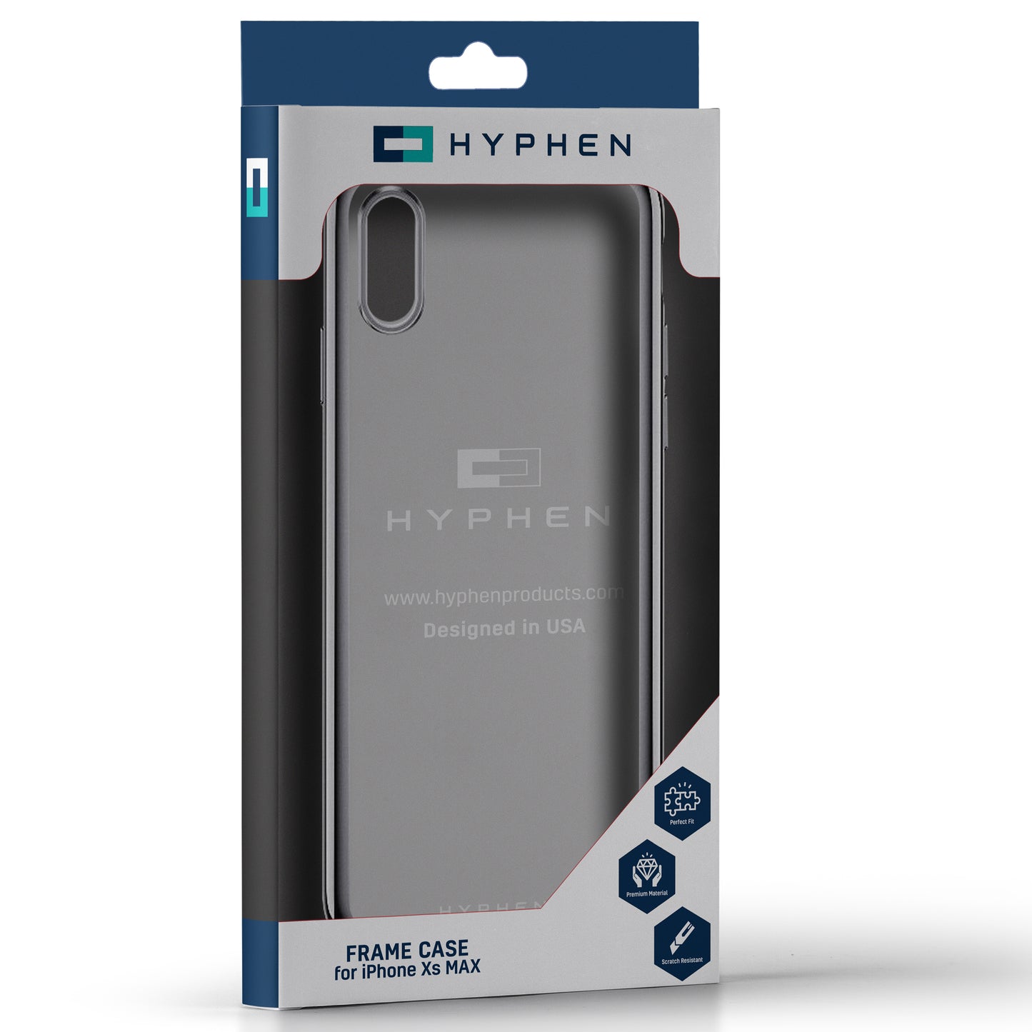 Clear Silver Frame Case
