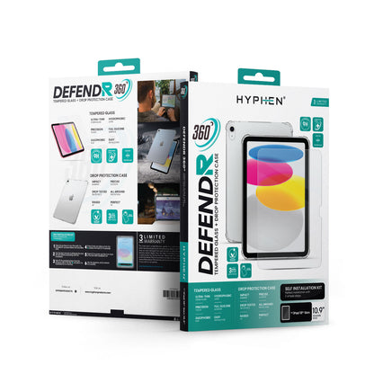 DEFENDR 360° Tempered Glass + Drop protection case with Self Installation Kit