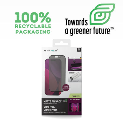 DEFENDR Matte Privacy Tempered Glass with Applicator