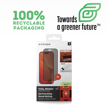 DEFENDR Privacy Tempered Glass with Applicator