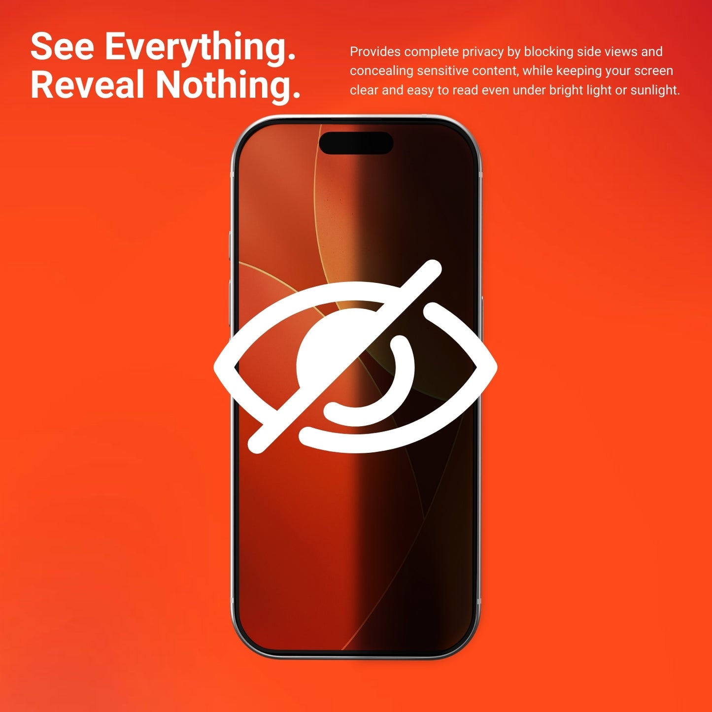 DEFENDR Privacy Tempered Glass with Applicator