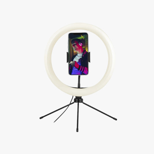 LED Ring Light with Mini Tripod and Phone Holder