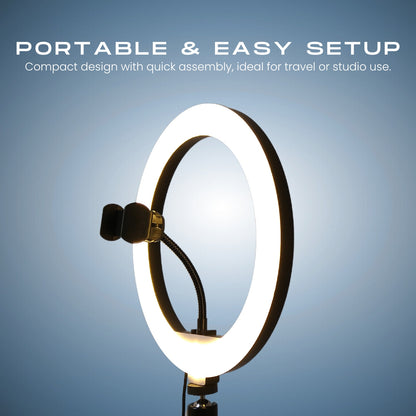 LED Ring Light with Adjustable Tripod Stand