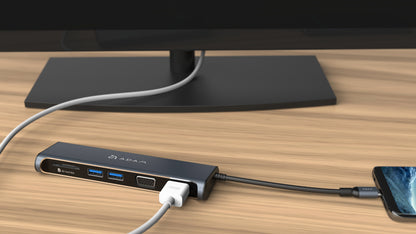 CASA A03 5 Port USB-C Hub with VGA and HDMI
