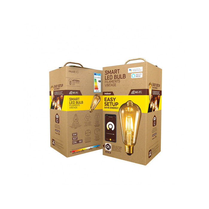 iO Amber WiFi Filament Vintage Bulb 470 Lm