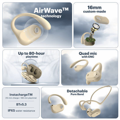 Pure Pods Truly Wireless Bluetooth Earbuds