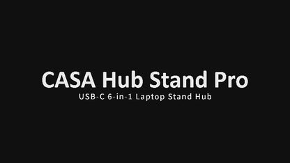 CASA Hub Stand Pro USB-C 6-in-1 Laptop Stand Hub