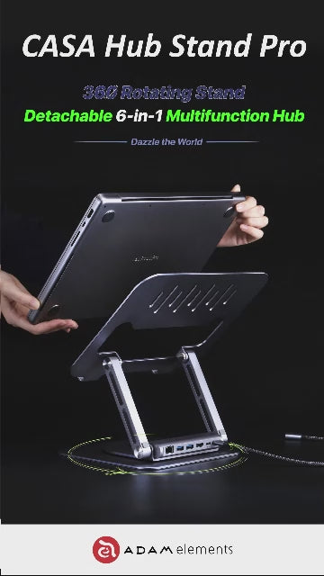 CASA Hub Stand Pro USB-C 6-in-1 Laptop Stand Hub